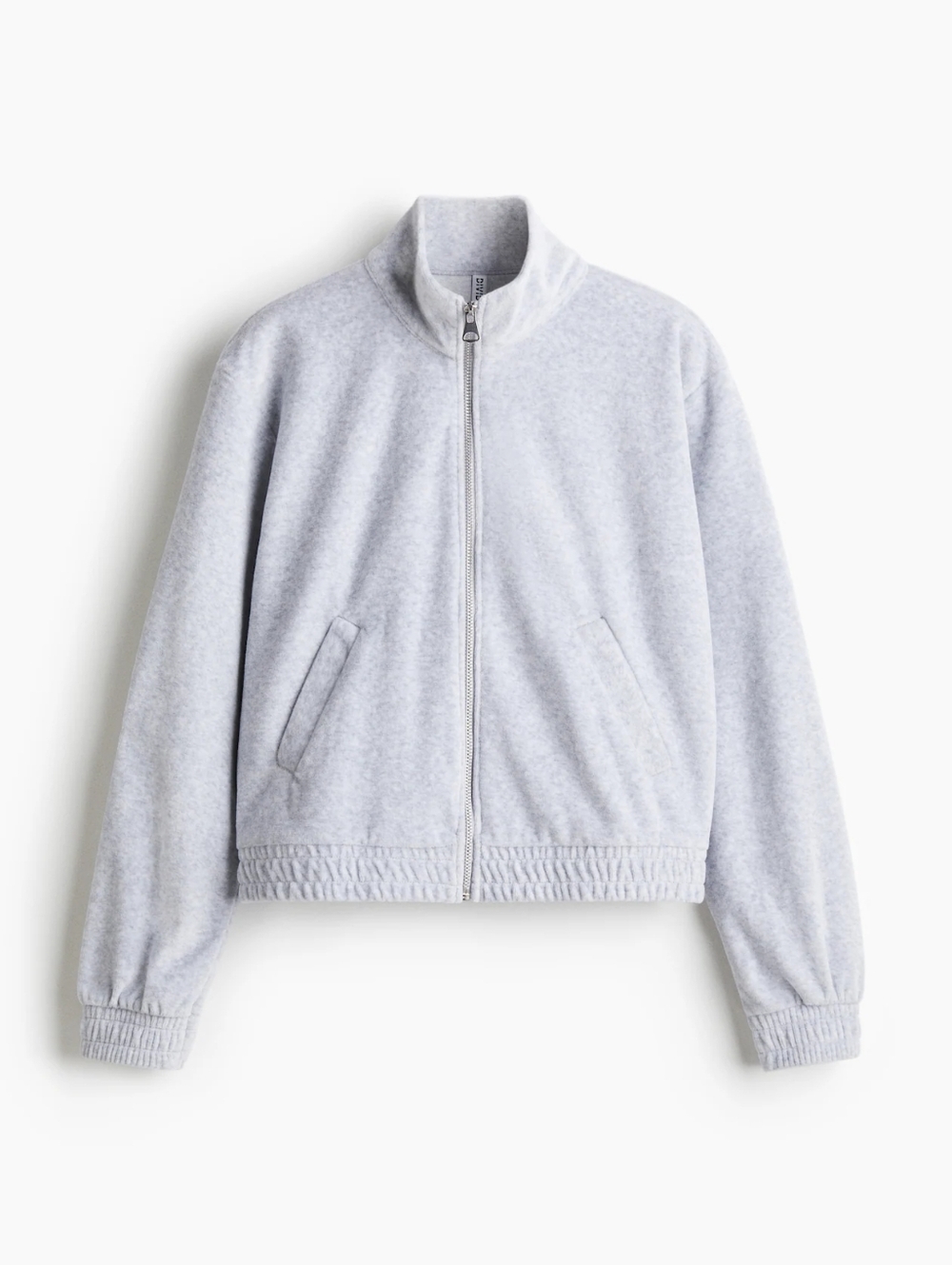 Velour Sweater With Zipper